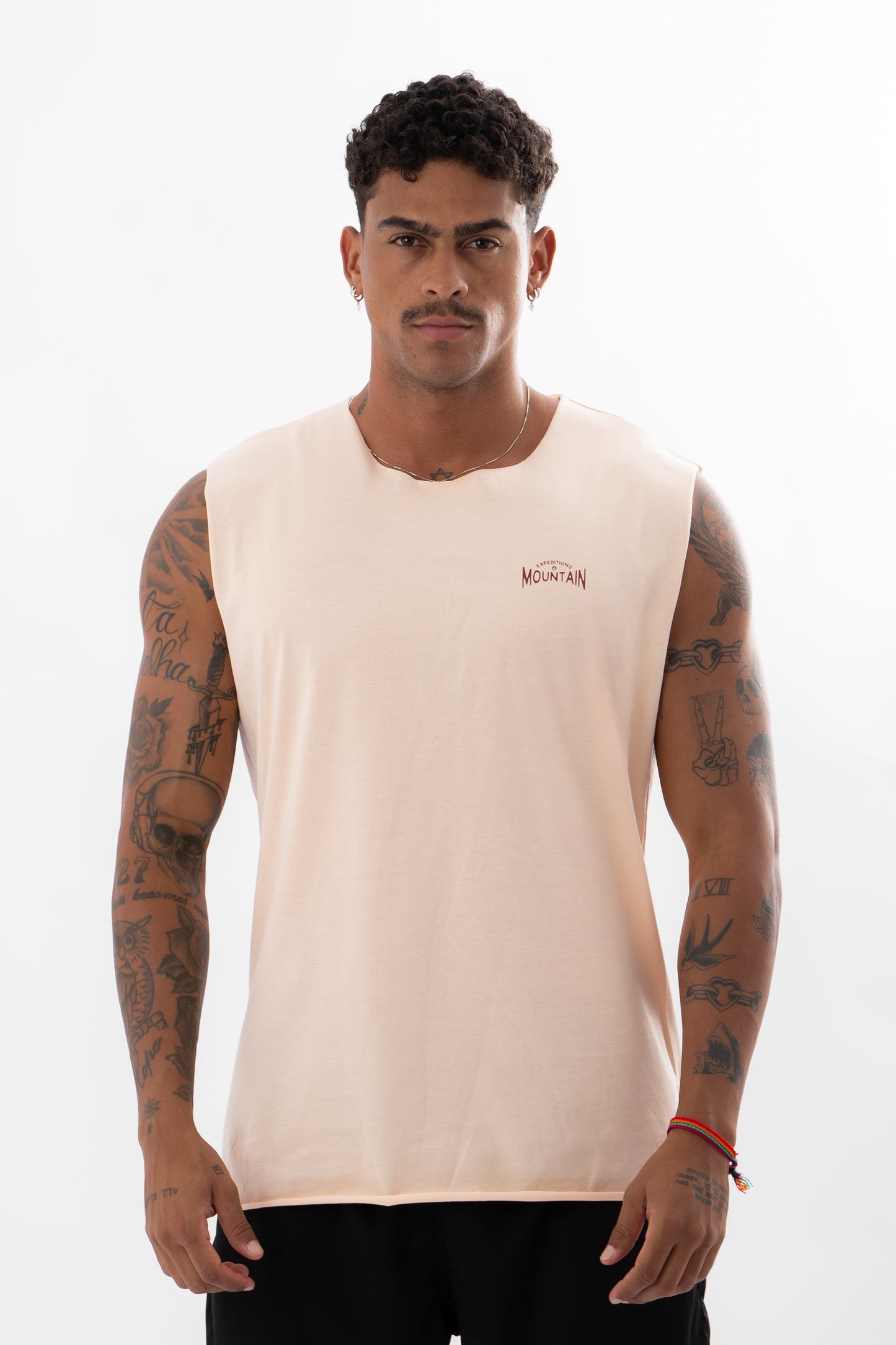 Regata Machão Sem Costura Creme