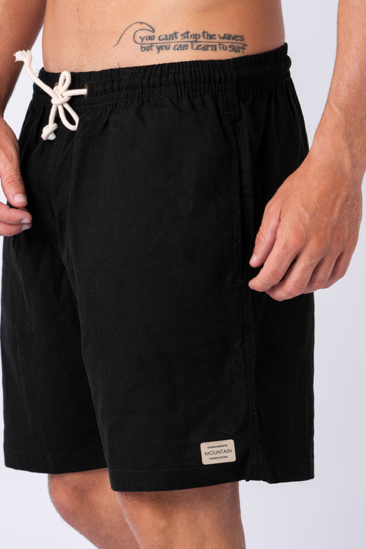 Short Linho Preto