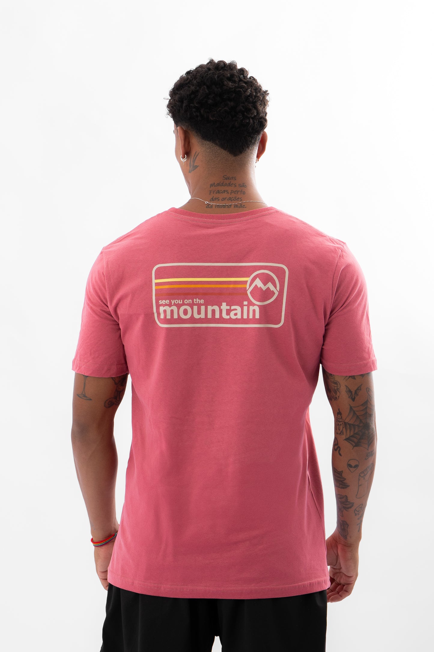 T-shirt Malha Premium Mountain Rosa SEE