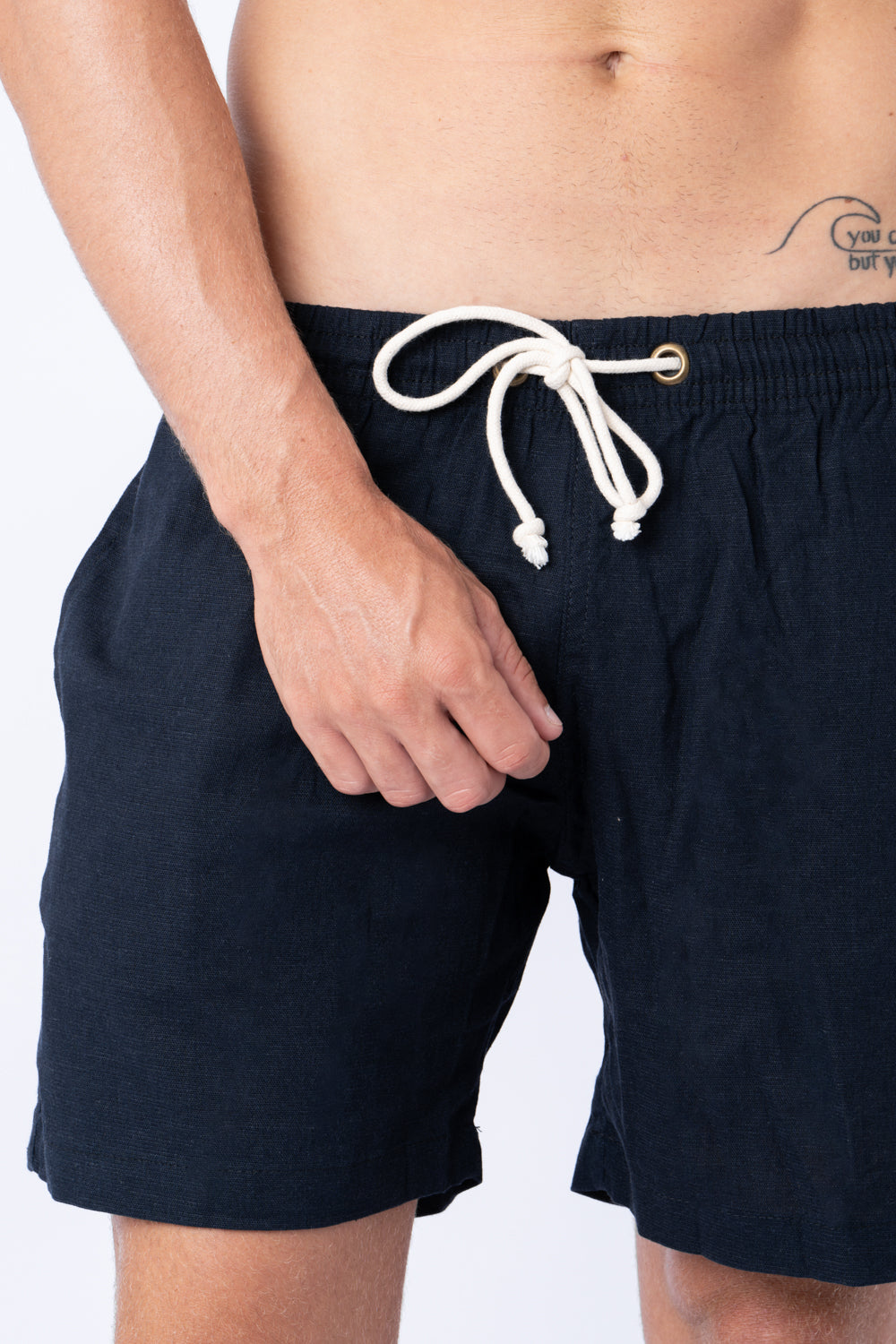 Short Linho Marinho
