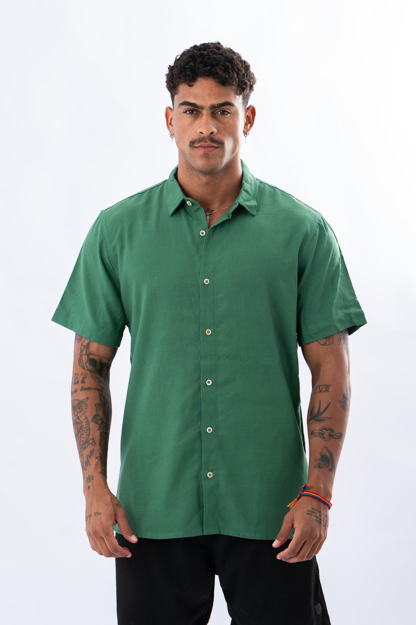 Camisa Social Mountain Verde Bandeira