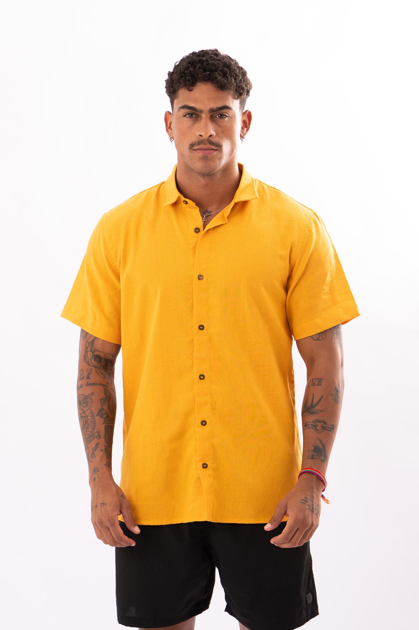 Camisa Social Mountain Amarelo
