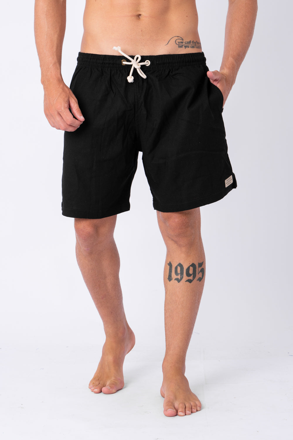 Short Linho Preto