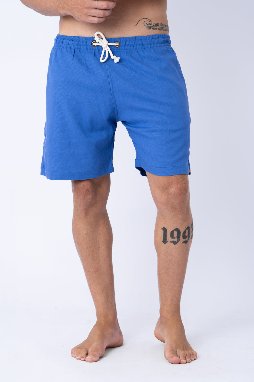 Short Linho Azul