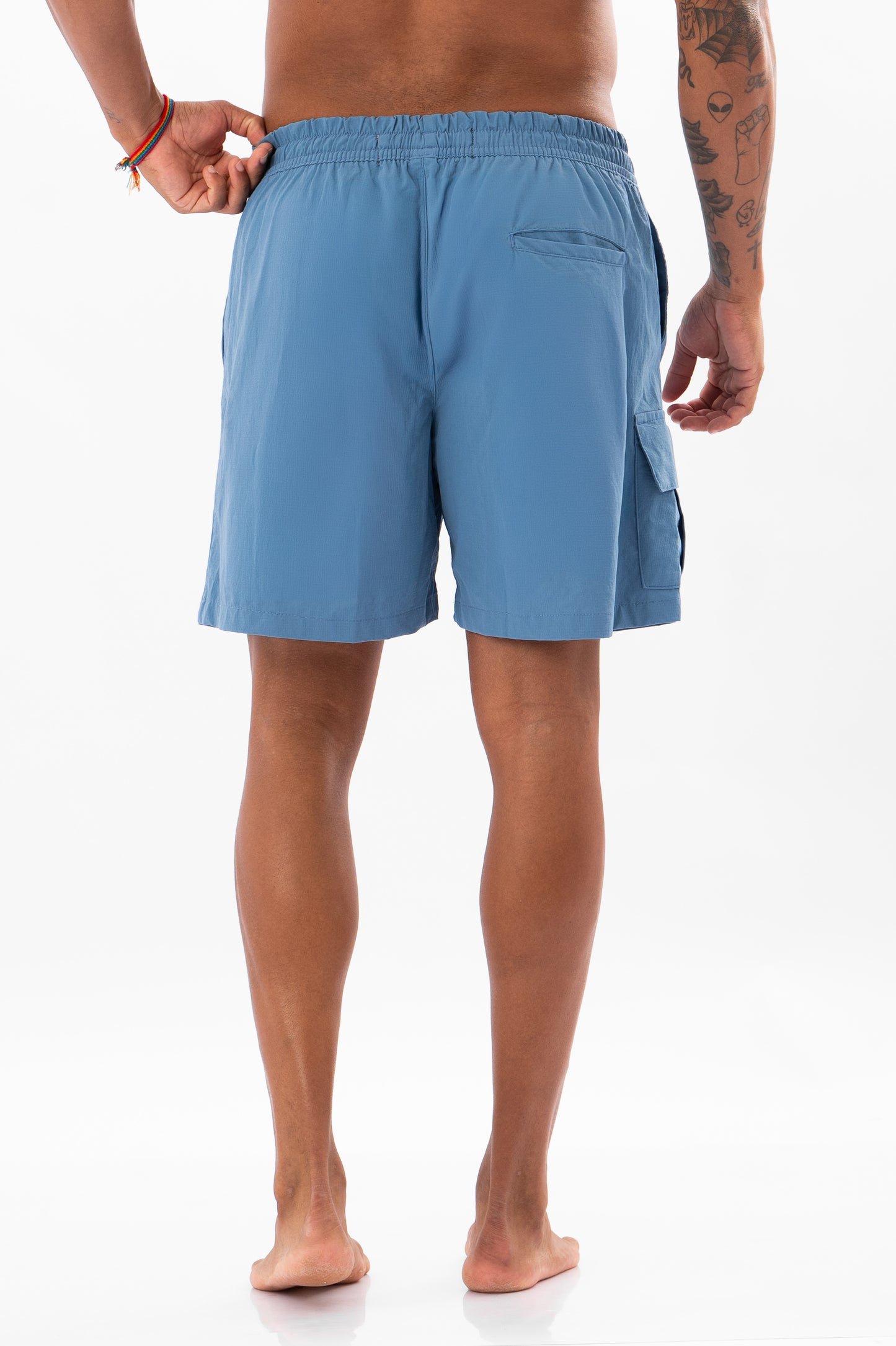 Short Cargo Ripstop Azul