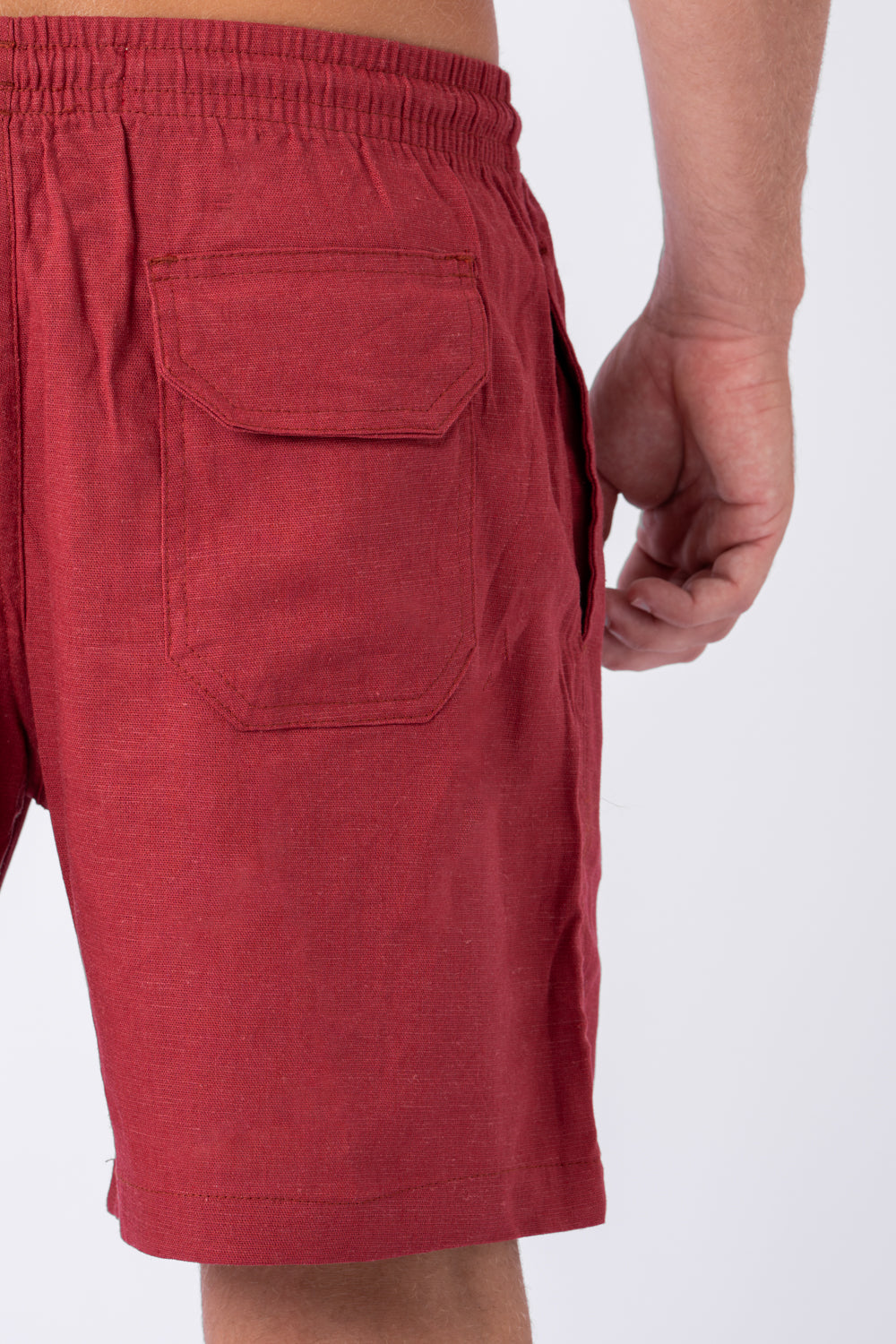 Short Linho Vermelho