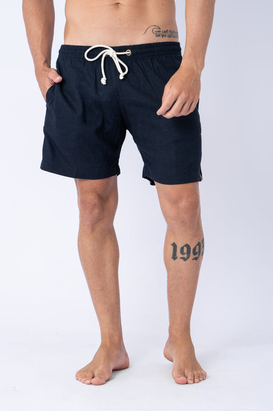 Short Linho Marinho
