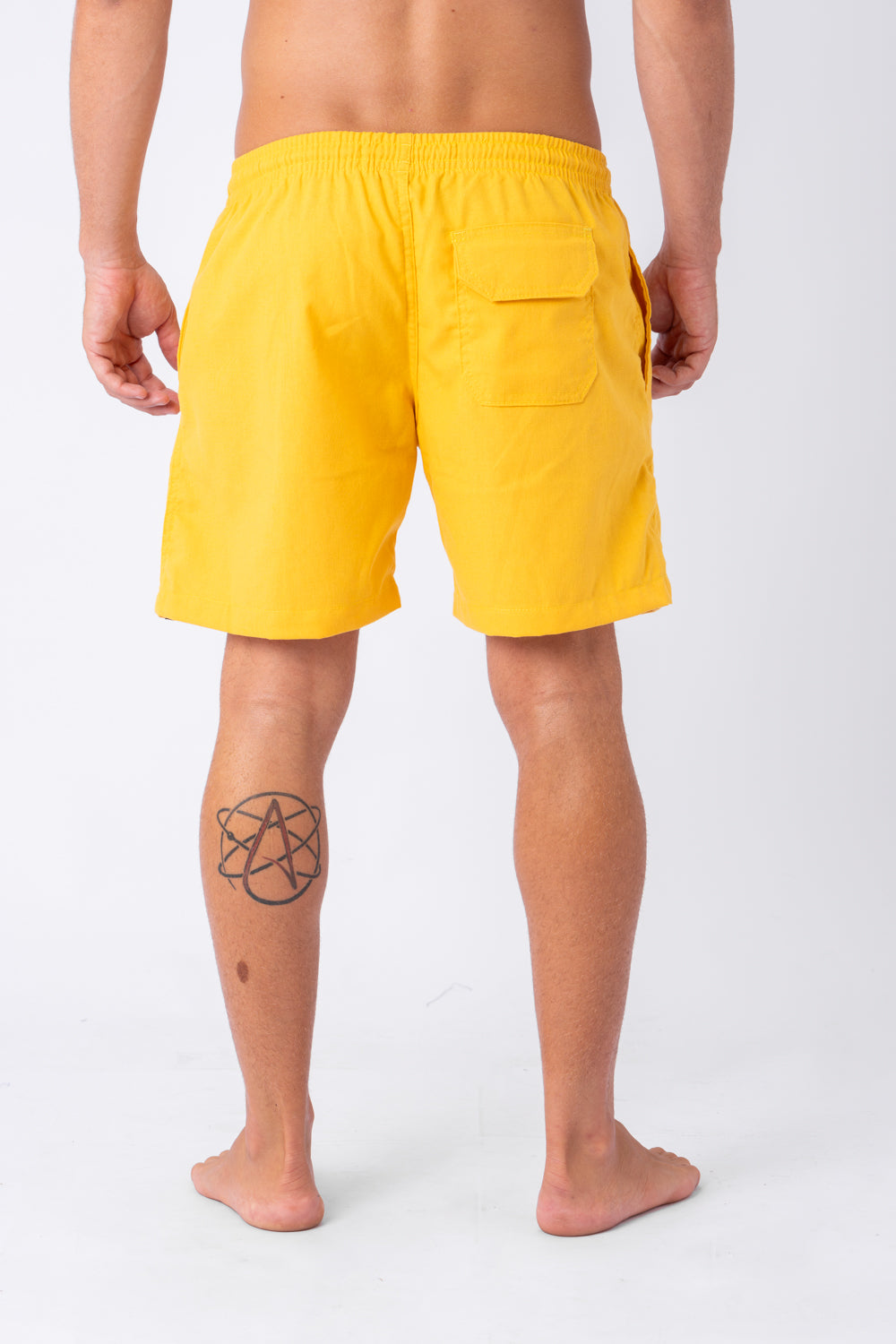 Short Linho Amarelo Gema