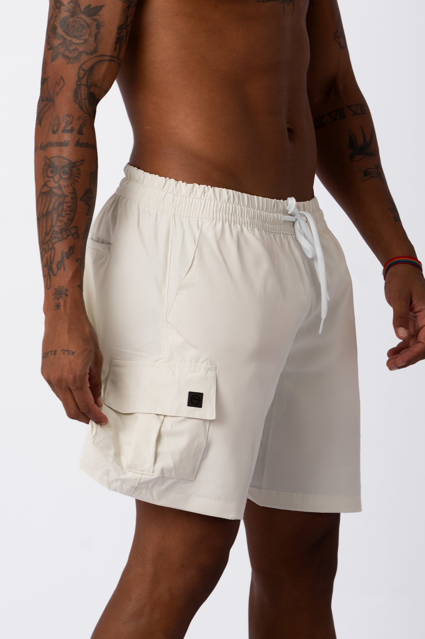 Short Cargo Ripstop Branco