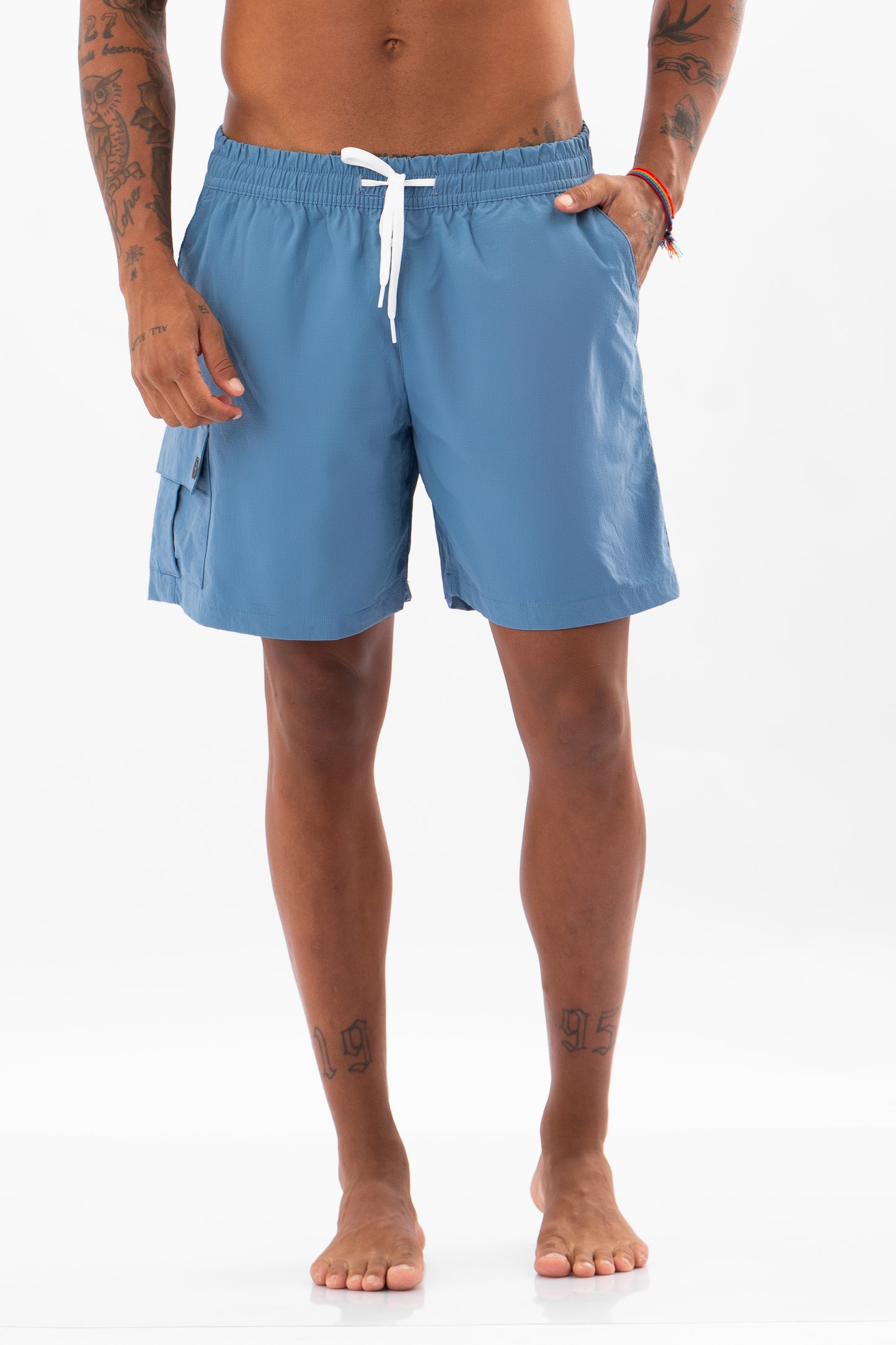 Short Cargo Ripstop Azul