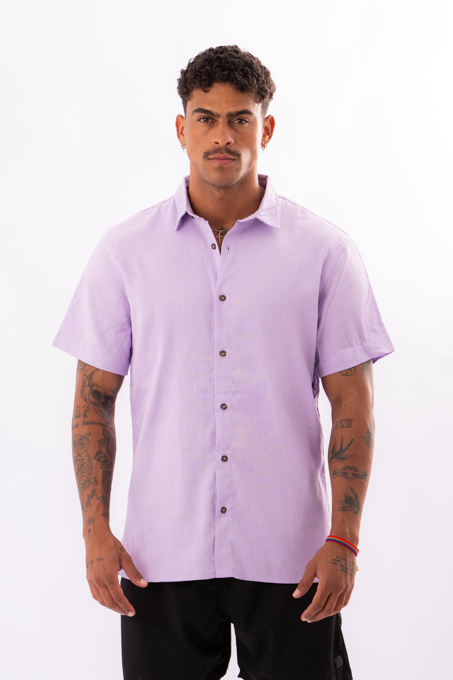 Camisa Social Mountain Lilás
