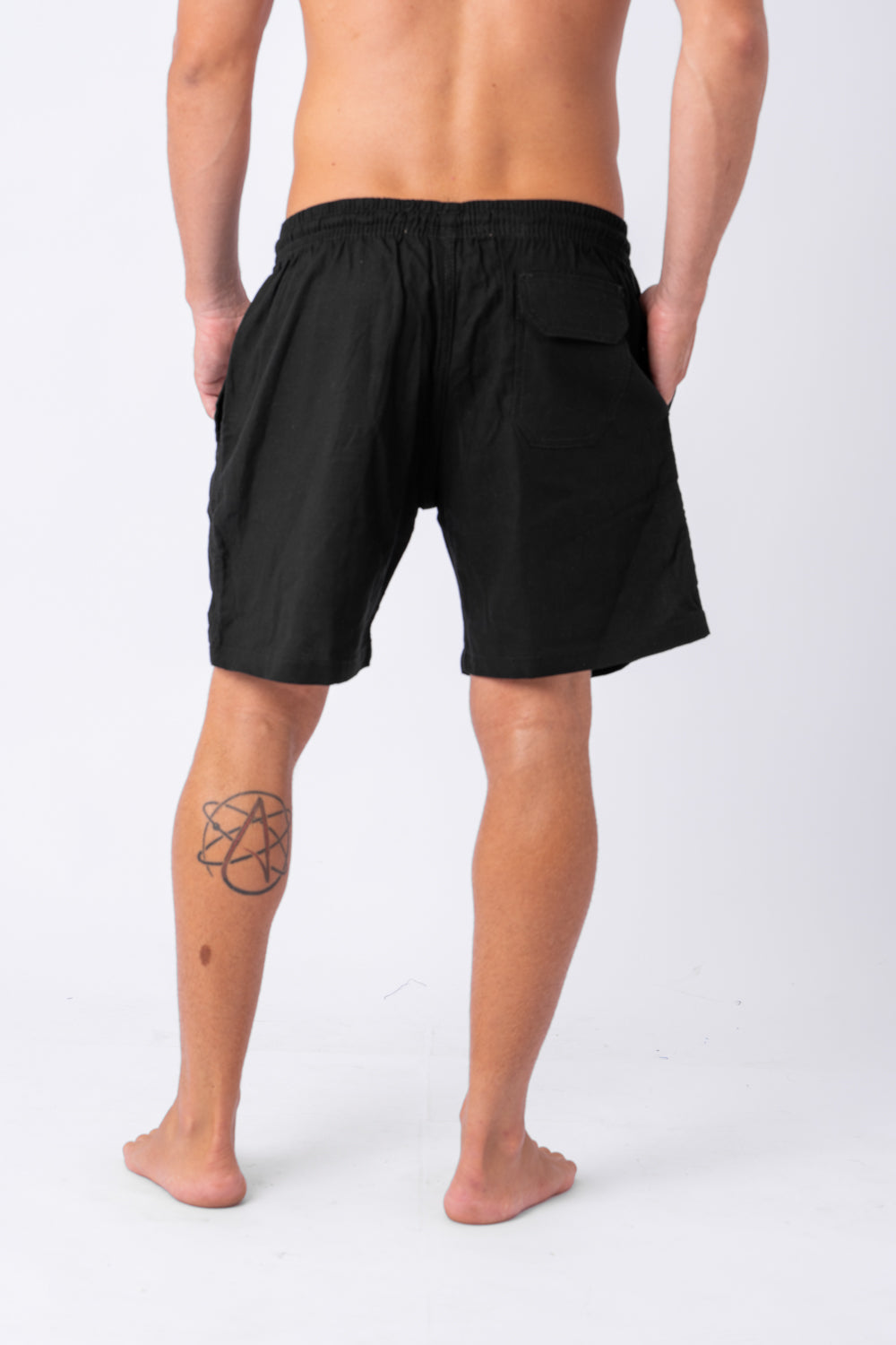 Short Linho Preto