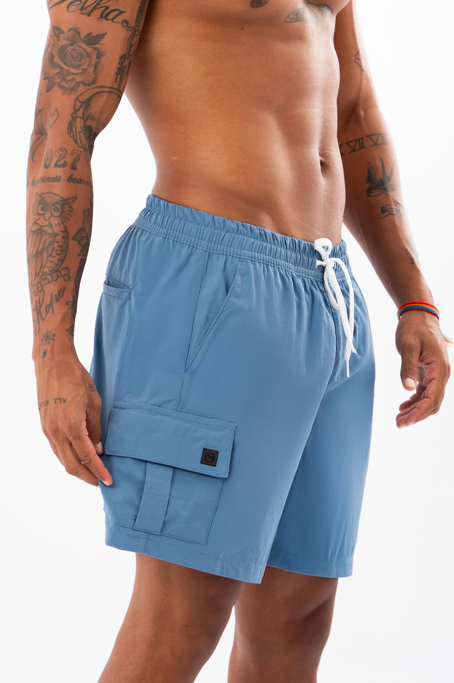 Short Cargo Ripstop Azul