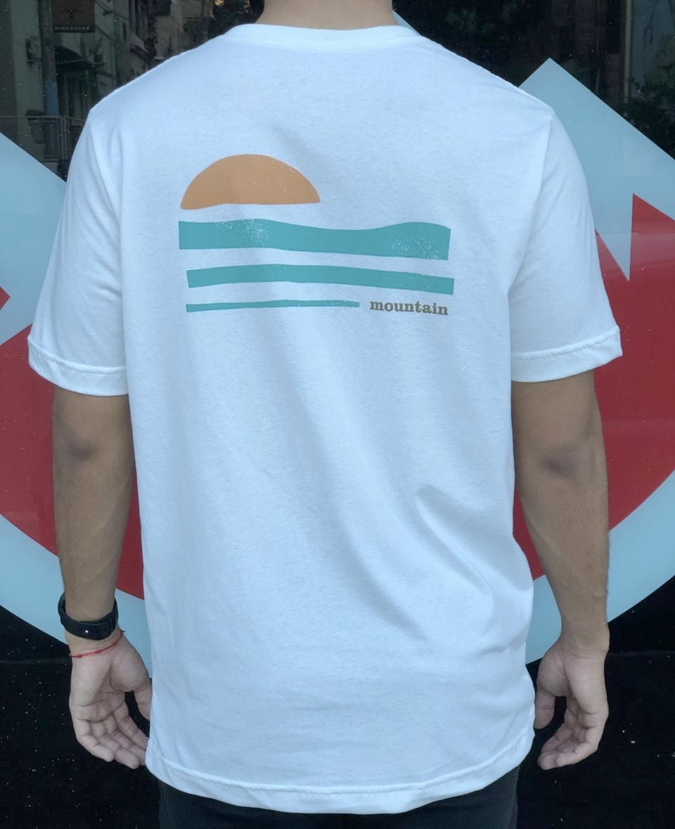 T-shirt Malha Premium Mountain Estampada Água e Sol