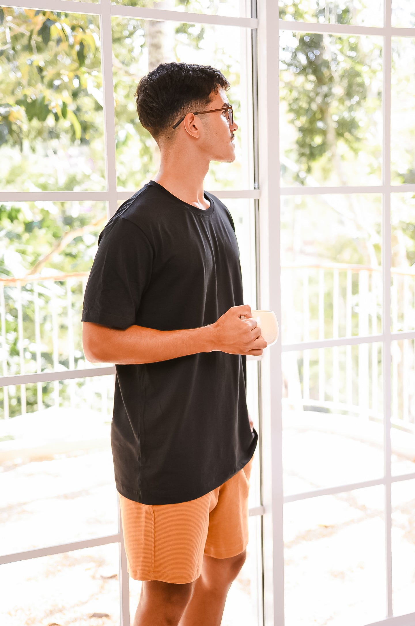 T-shirt Malha Premium Mountain Listrada Preto