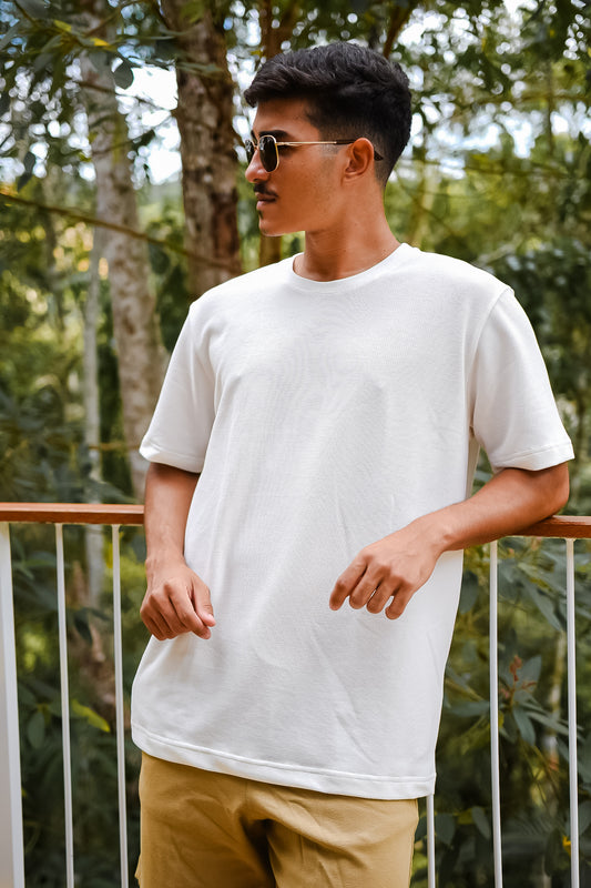 T-shirt Soft Texturizada Branca