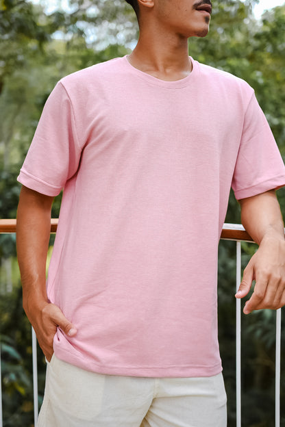 T-shirt Soft Texturizada Rosa