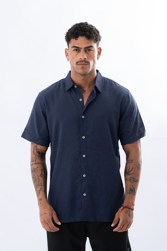 Camisa Social Mountain Marinho
