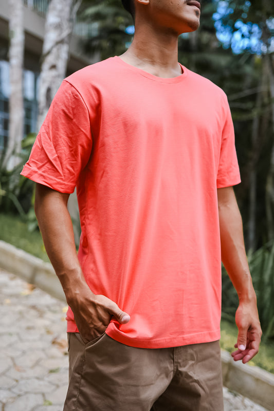 T-shirt Malha Premium Mountain Listrada Coral