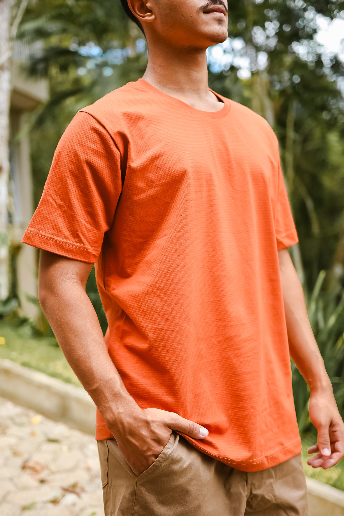 T-shirt Malha Premium Mountain Listrada Marrom